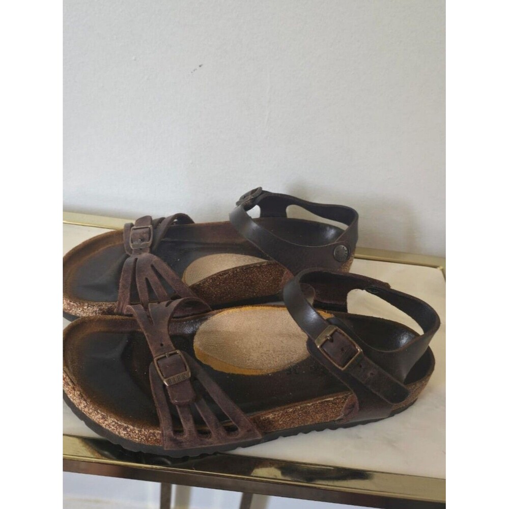 Birkenstock Brown Strappy Cork Footbed Sandals